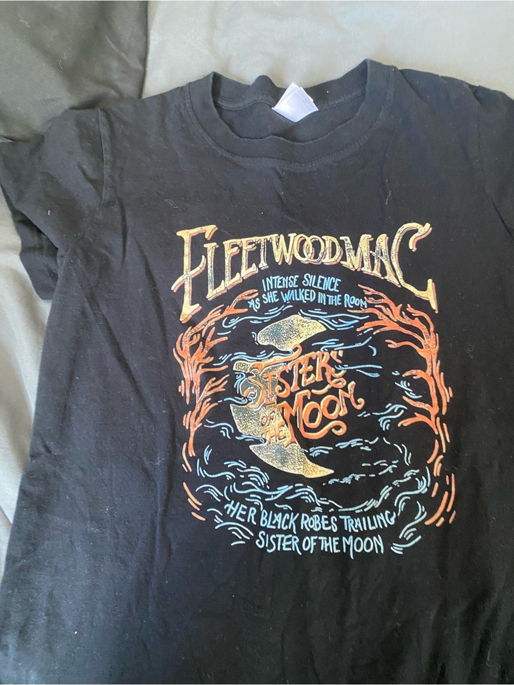 Gildan Black Kids Fleetwood Mac 'Sister of the Moon' Graphic Tee